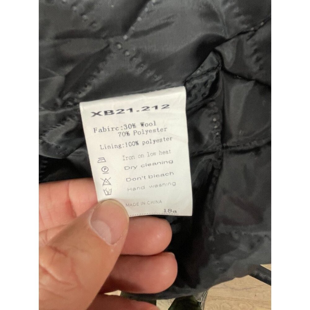 Women's Double Button Wool / Polyester Jacket In … - image 6